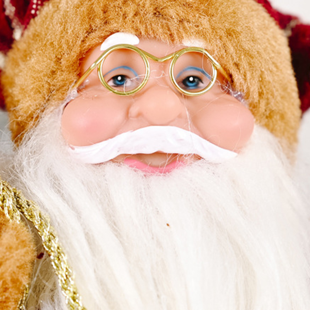 

Novelty Cloth Christmas Dolls Exquisite Standing Santa Claus Toys Xmas Gift, 501 Original