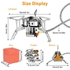 Camping gas stove 6800W, portable outdoor camping stove, foldable camping gas stove