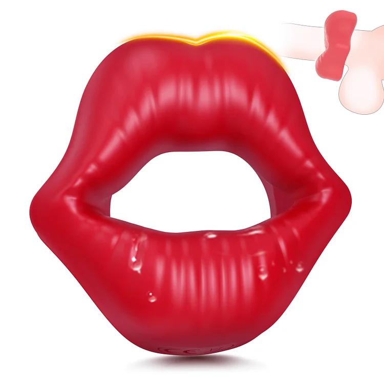 pearlsvibe -  Red Lips Silicone Penis Rings