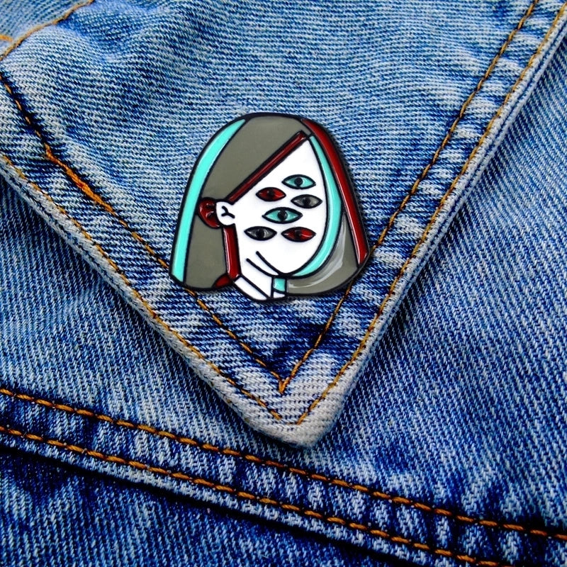 Funny Pin Cartoon Alloy Enamel Women’S Brooches