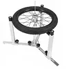 [US Local Warehouse] Bike Wheel Truing Stand Rotating Design Bicycle Wheels Weaving Stand Foldable Bike Hub Spokes Braiding Table for Bike Mechanics and DIY Enthusiasts