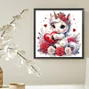Amour licorne-partial spécial diamant peinture-30 * 30cm