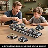 1165-piece set of WWII army tank toys compatible with Lego, create a large KV-VI military model or 8 sets of WWII tanks