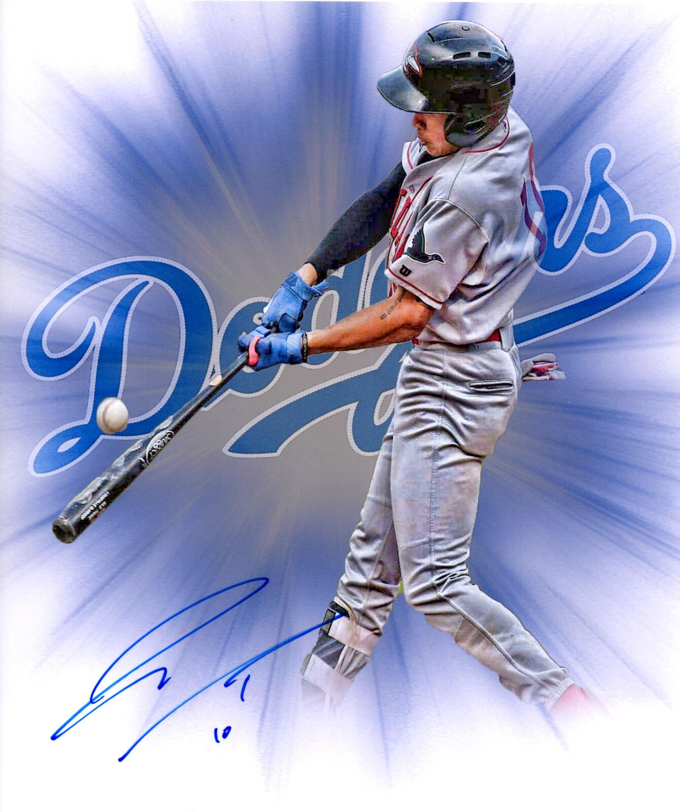 Jeren Kendall Dodgers top prospect Signed 8x10 Photo Poster painting Autographed Vanderbilt LA f