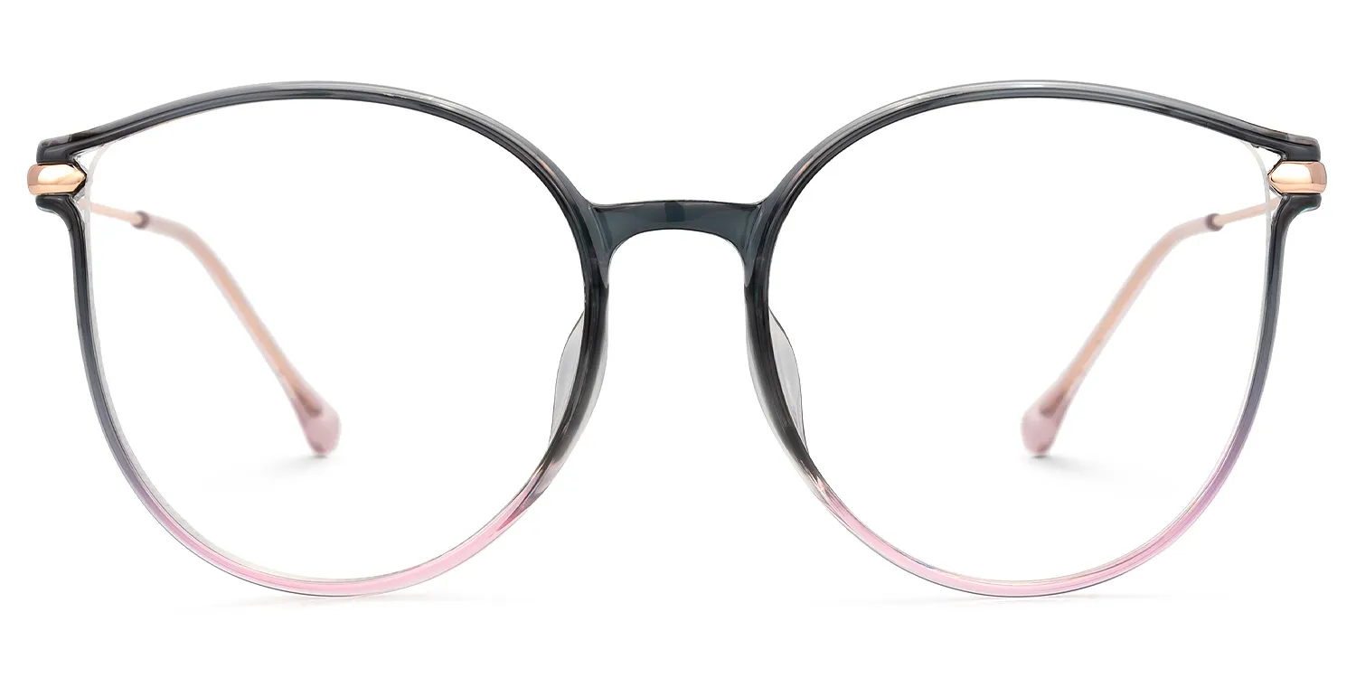 Saige Schwarz-Rosa Cateye Brille Schwarz-Rosa
