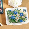 (US Local)Flowers Grass Pill Storage Box Diamond Painting Pill Case for Art Craft