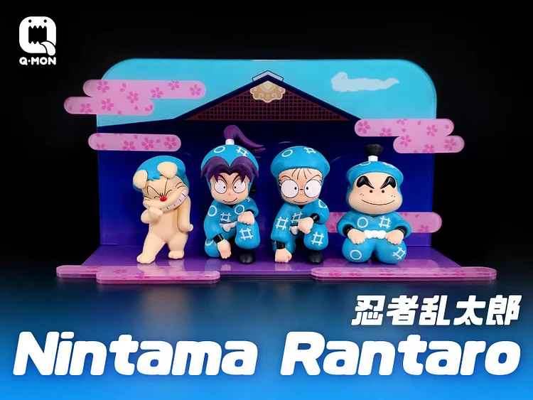 Q-MON Studio - Nintama Rantarō Rantarou Inadera & Kirimaru Settsuno & Shinbei Fukutomi & Hemu Hemu Statue(GK)-