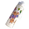 800ml Capybara Cute Water Cup with Straw & Handle Travel Water Bottle for Sports