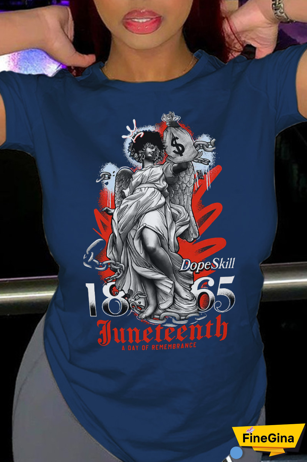 Black Casual Daily Print Patchwork O Neck T-Shirts