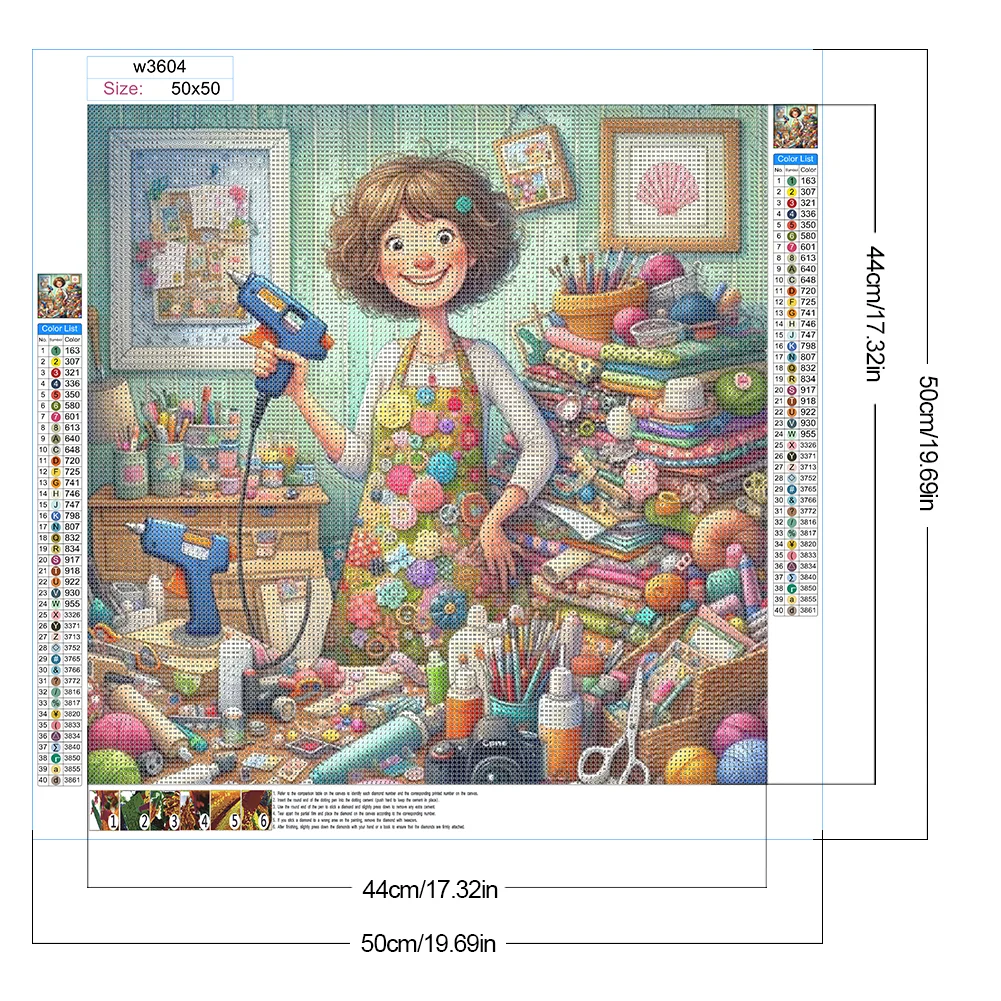 Diamond Painting - Full Round Drill - Cute Elf(Canvas|50*50cm)