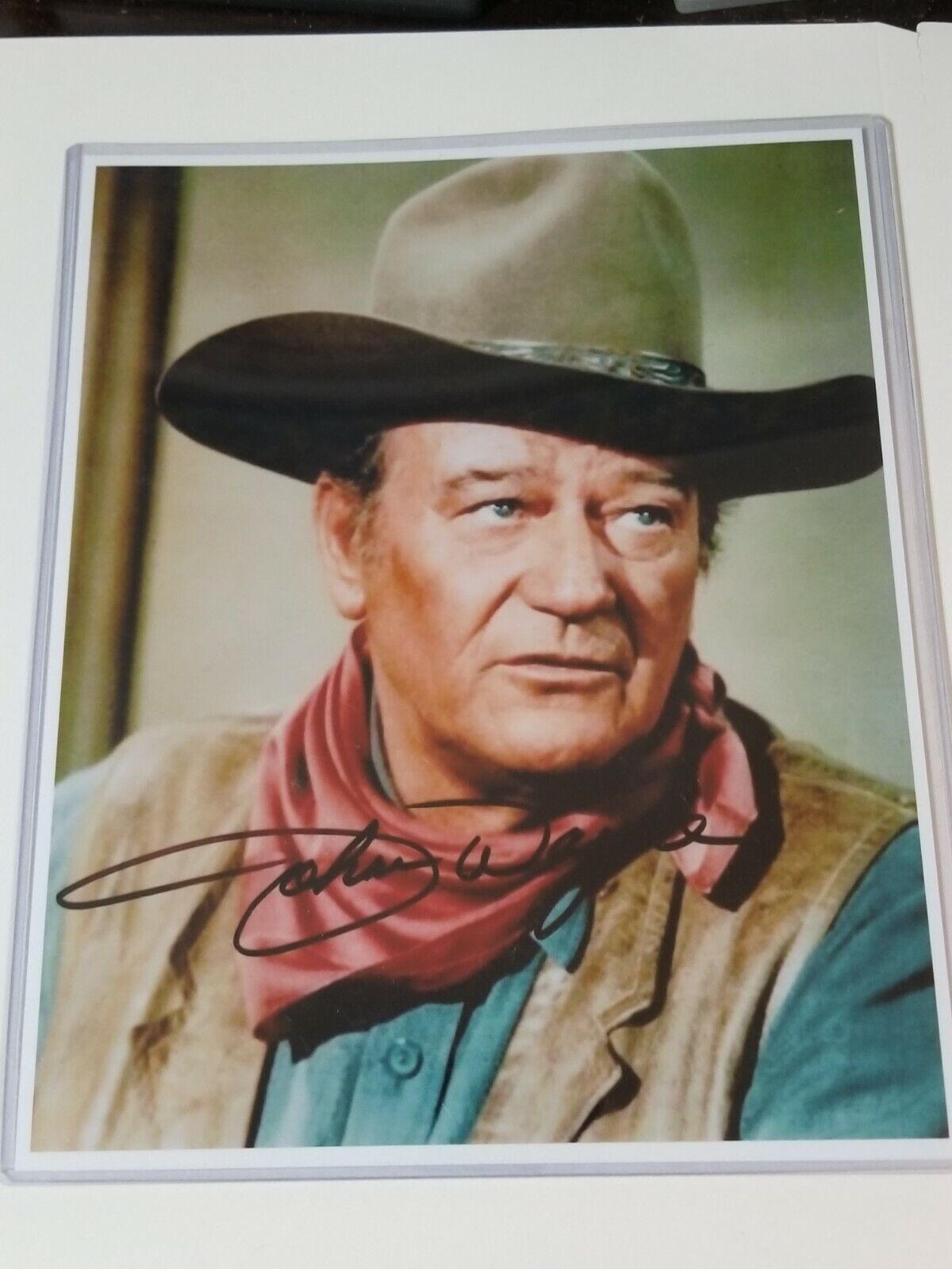 John Wayne Signed 8x10 Photo Poster painting RP -  Shipping!! The Duke