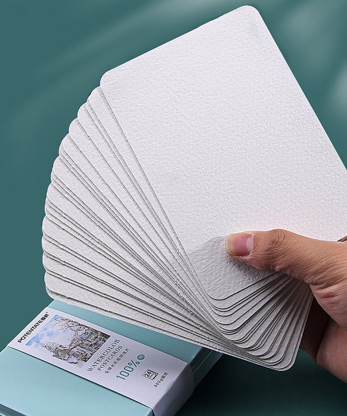 300 GSM Premium Cotton Watercolor Postcard Tin A6-Himinee.com
