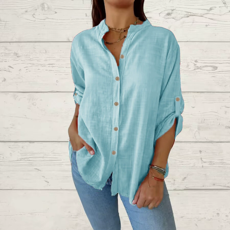 Women's Casual Cotton Linen Shirt