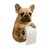 Wall Mount Toilet Paper Roll Holder Dog Shape Paper Stand for Kitchen Bathroom