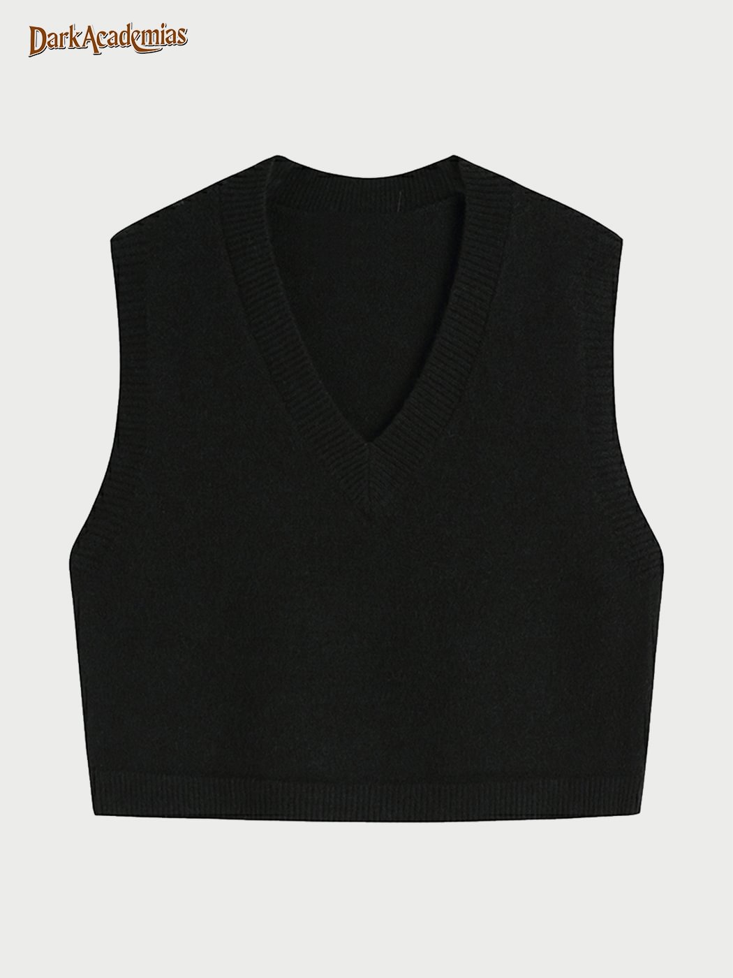 Dark Retro Solid Color Vest