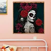 Diamond Painting-DIY Full Round Drill Skull Beauty