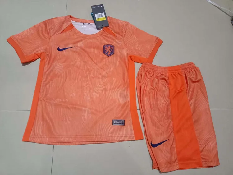 2023 Netherlands Home Football Shirt 1:1 Thai Quality Kids Size