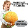 Large 3D Simulation Burger Plush Pillow Sofa