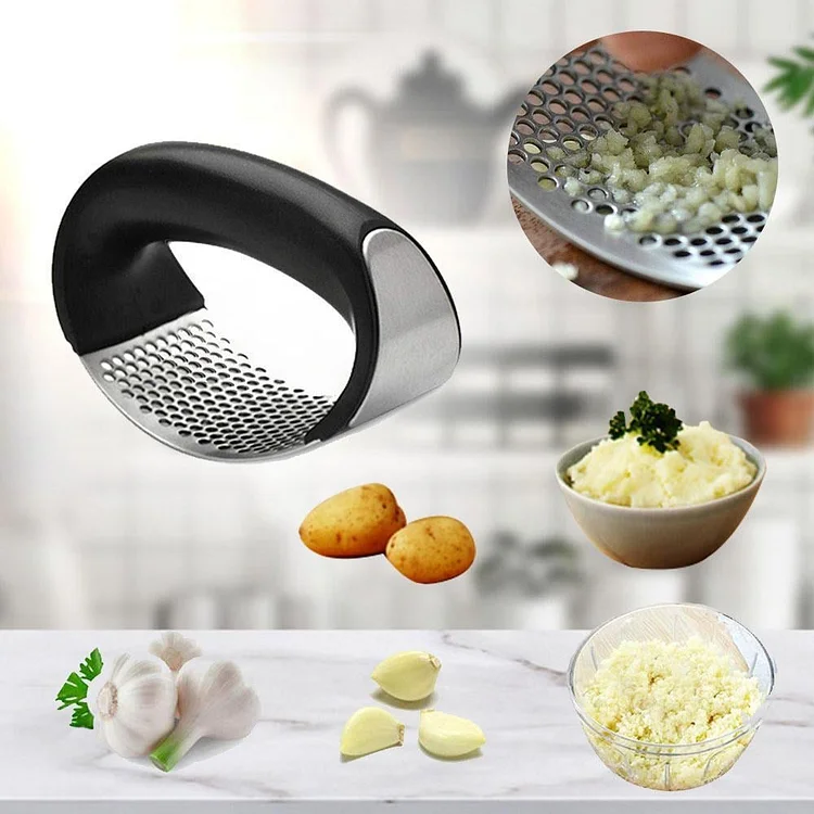 Premium Stainless Steel Garlic Press♧ 