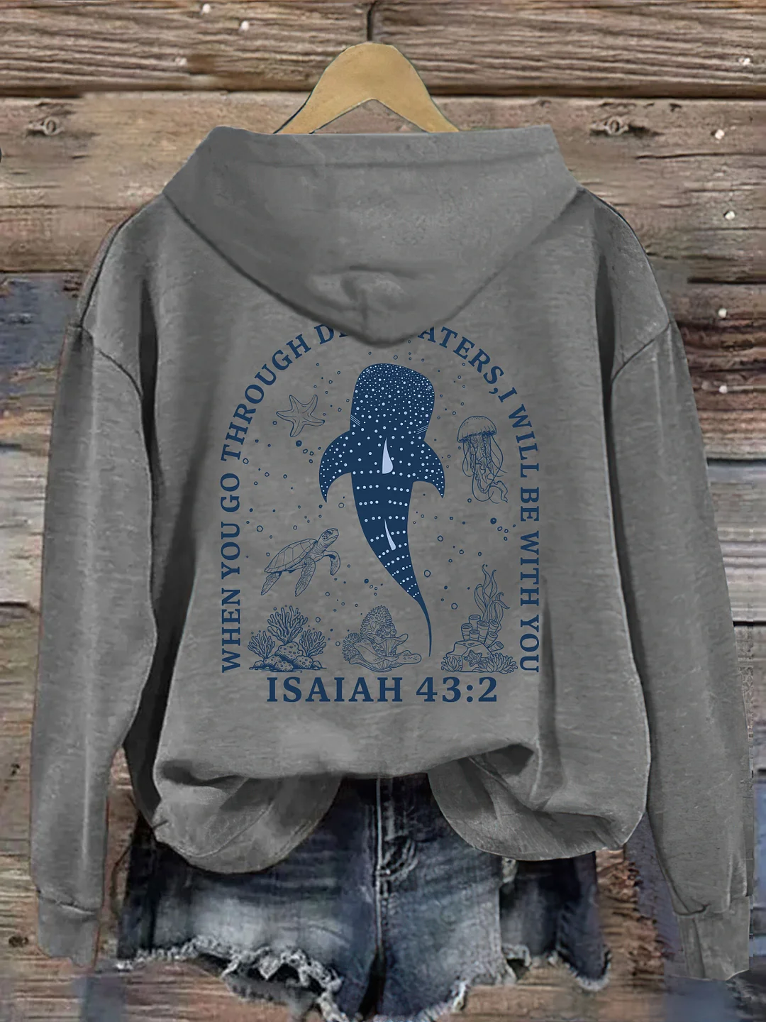 When You Go Through Deep Waters Hoodie