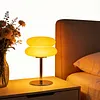 Mid Century Modern Desk Lamps Reusable Intage Dimmable Bedside Small Lamps USB Rechargeable Aesthetic Cute Table Light Unique Home Mushroom Decor