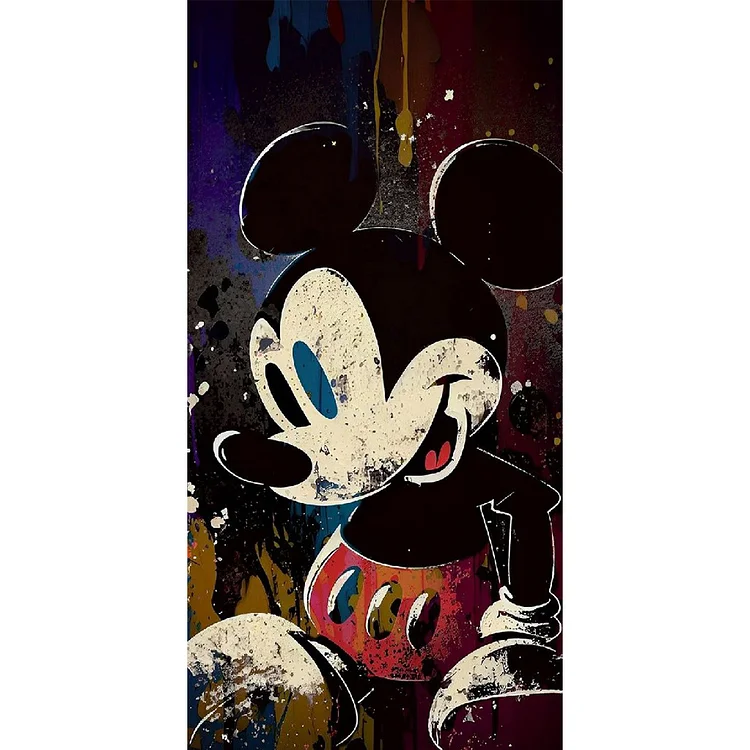 Mickey Mouse 40*80CM(Canvas) Full Round Drill Diamond Painting gbfke