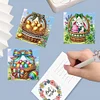 6Pcs DIY Easter Eggs Diamond Painting Card