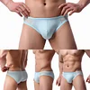 Men's low-waist sexy ice silk briefs