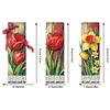 3Pcs Diamond Painting Tulip Lily Bookmark for Book Lovers