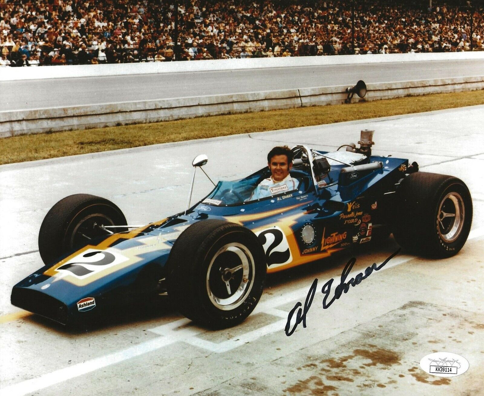 Al Unser Sr. Indy 500 signed Racing 8x10 Photo Poster painting autographed Big Al 7 JSA