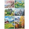 Scenery Full 11CT DIY Stamped Cross Stitch Kits 50x40cm Embroidery Needlepoint Starter Kits for Beginners Adults Home Decor
