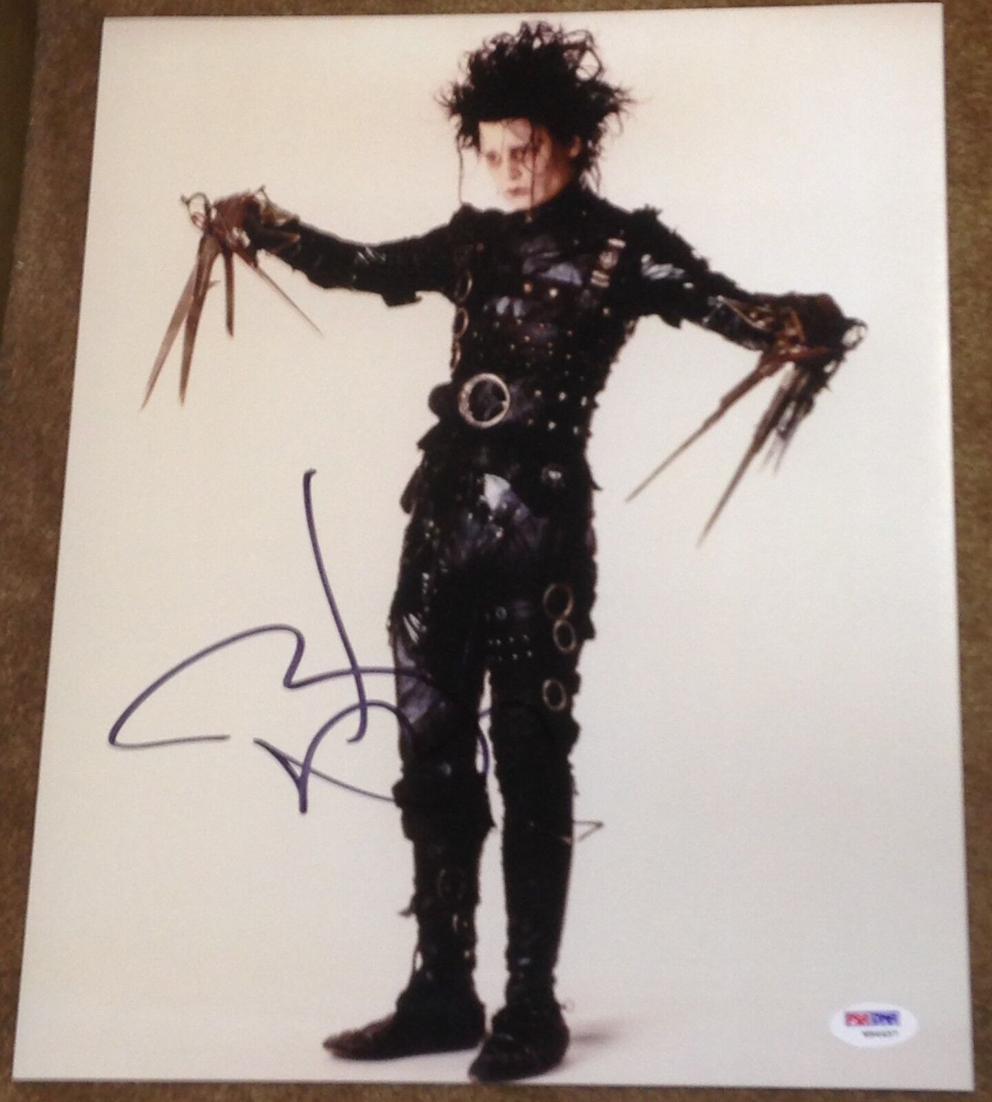 JOHNNY DEPP SIGNED AUTOGRAPH EDWARD SCISSORHANDS