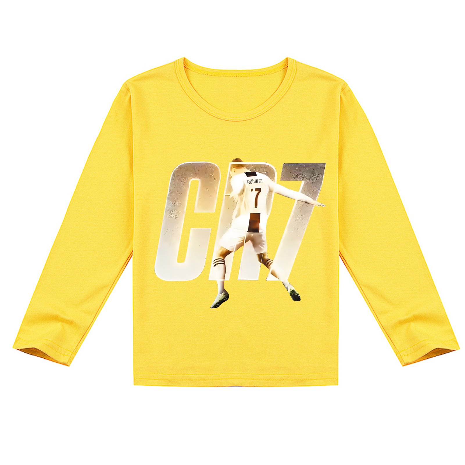 Mayoulove Kids' Long Sleeve Cristiano Ronaldo T-Shirt - Perfect for Boys  Girls, Soccer Star Fan Gear-Mayoulove