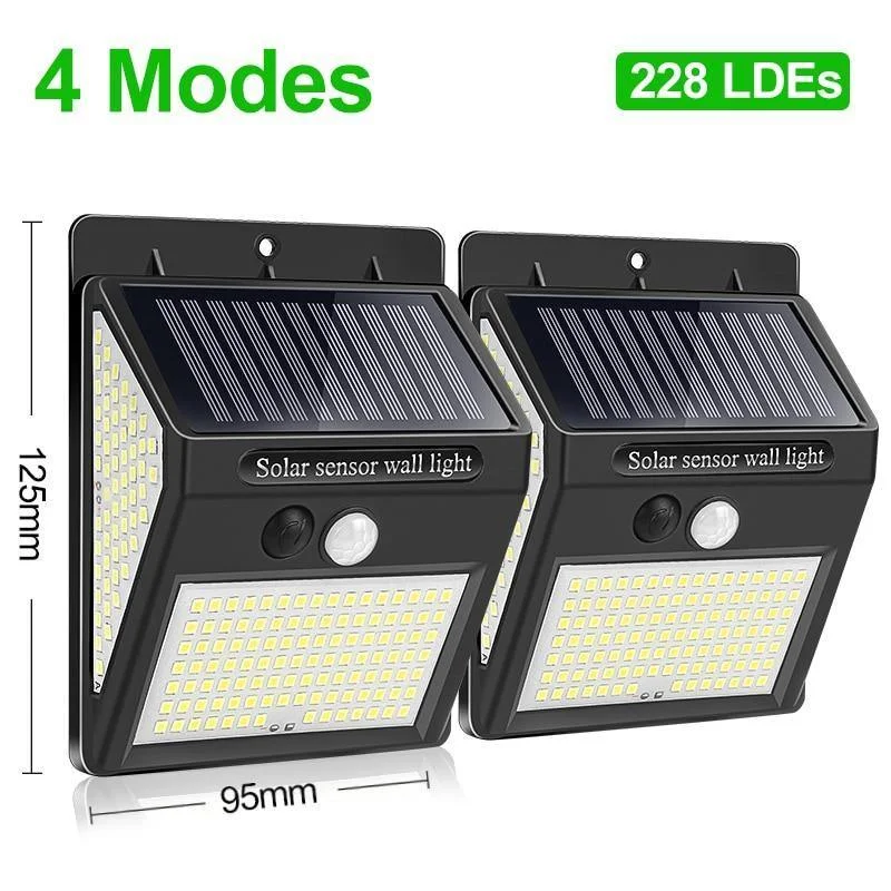 228 144 LED Solar Light Outdoor Lamp