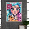 Diamond Painting -DIY Round Drill Girl(40x50cm)