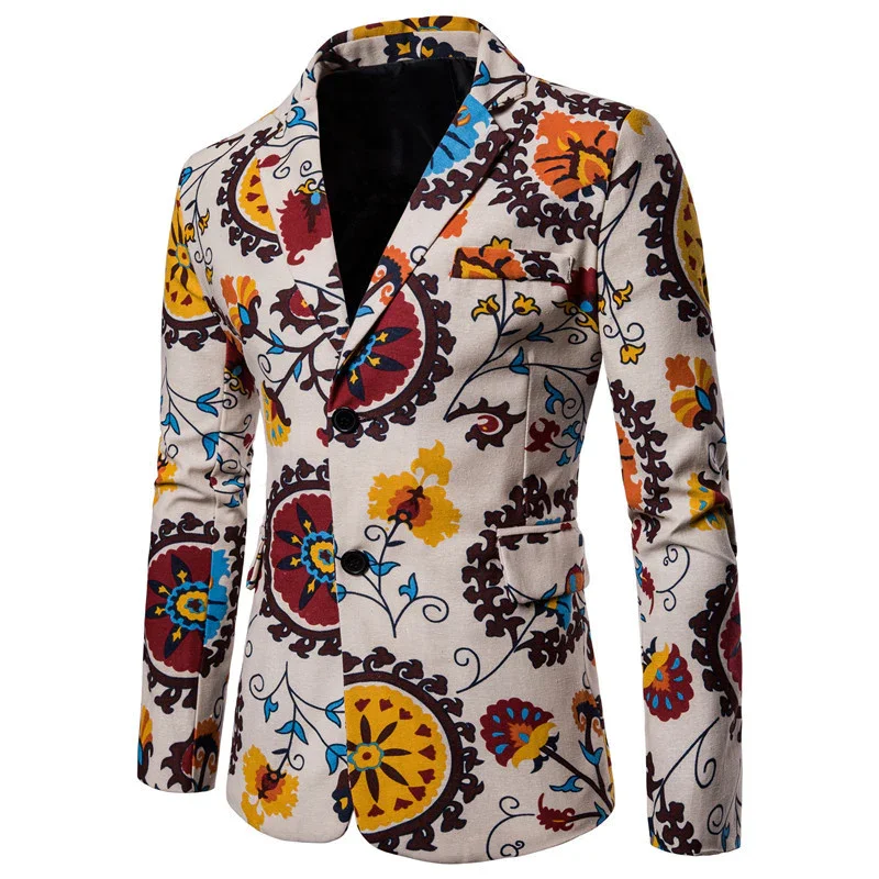 Men's Ethnic Style  Slim Formal Jacket