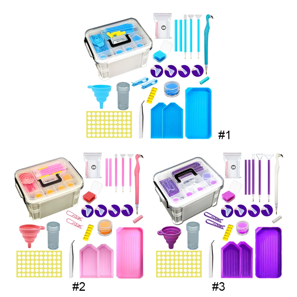 111Pcs DIY Diamond Painting Tools Set Diamond Painting Accessories for Beginners