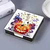 5D DIY Pu Diamant Kunst Notiz Box mit 160 Blatt Papier Memo Pad Halter (Sch&auml;del)