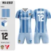 Wholesale 100% Polyester Cheap Sublimation Camisetas Football Jerseys Kits Custom Mens Soccer Uniforms Soccer Wear Set With Logo