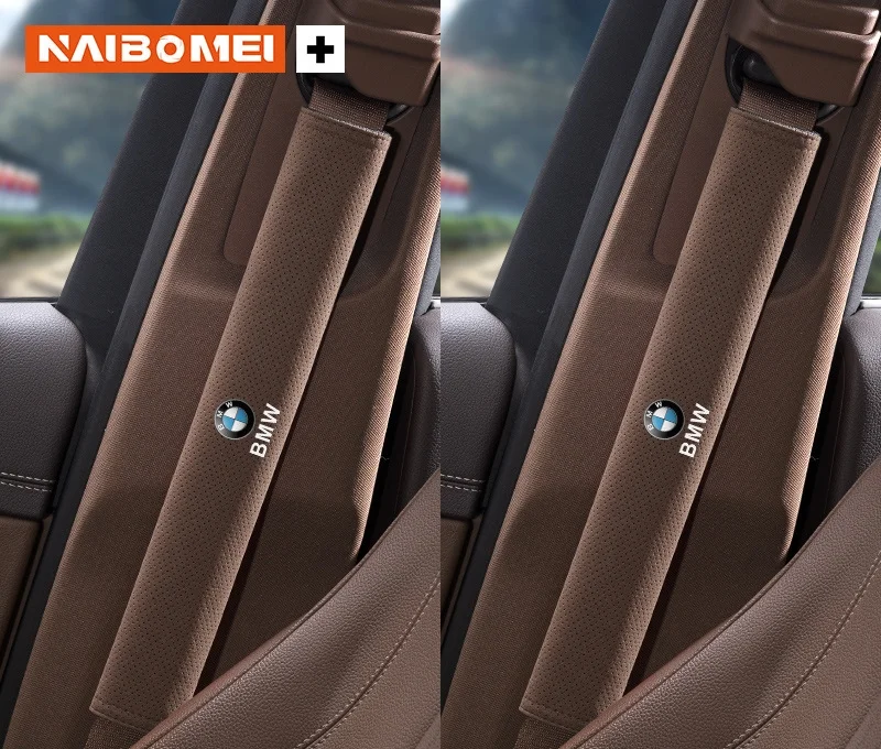Suede punched car seat belt shoulder cover（2PCS）
