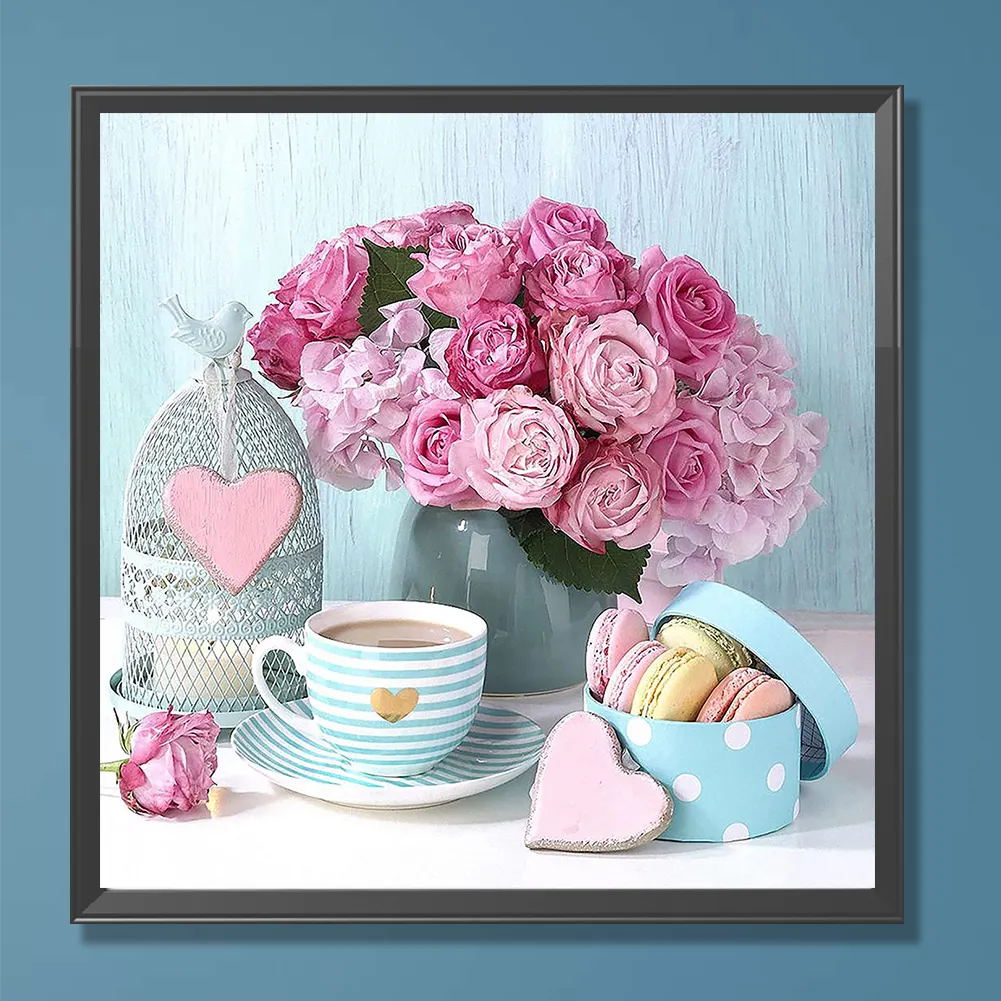 Full Round Diamond Painting 30*30cm - Rose Bouquet