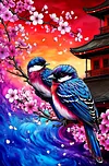 Luxury AB Velvet Diamond Painting Kit - Bird