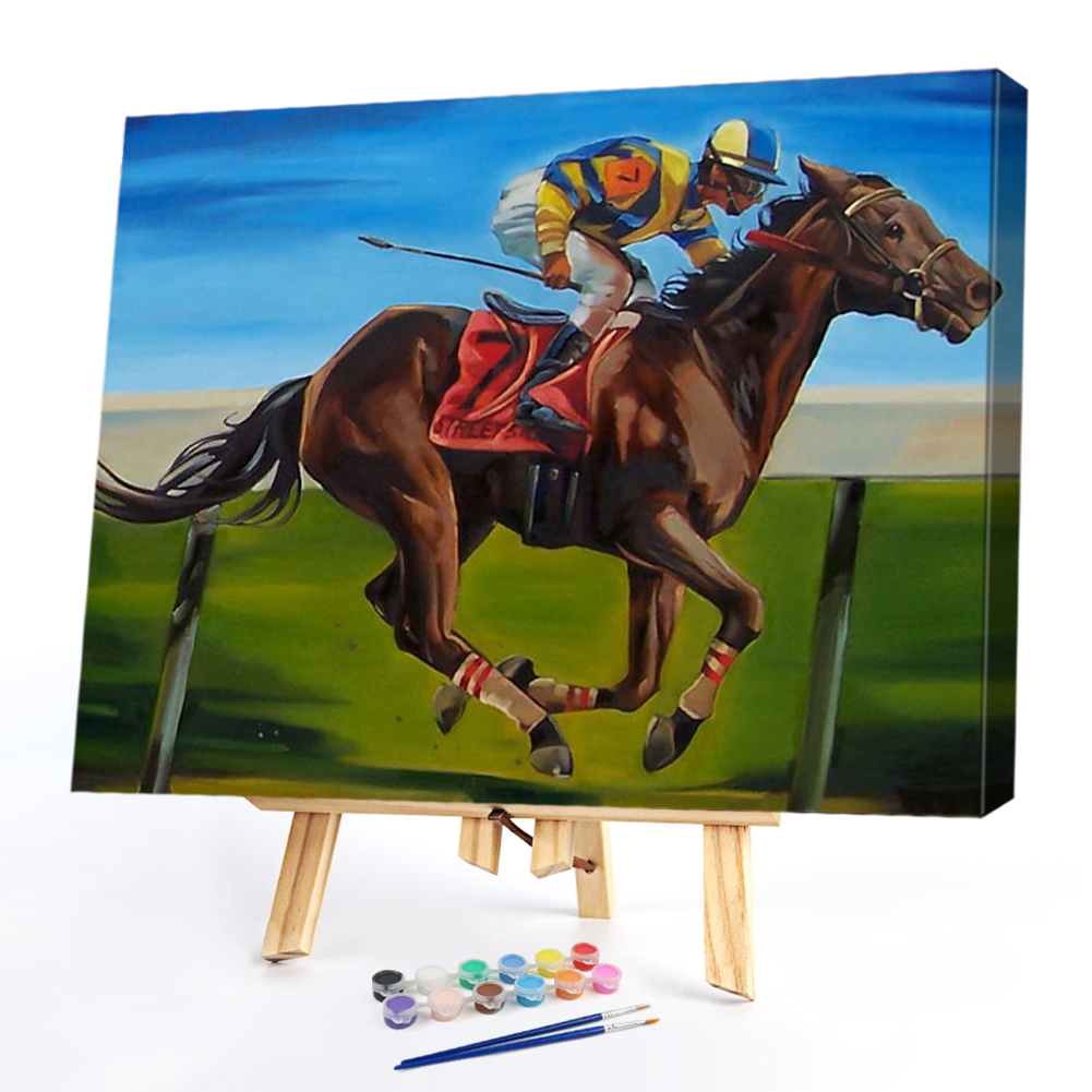 

50*40CM - Paint By Numbers - Outdoor People Exercising, 501 Original