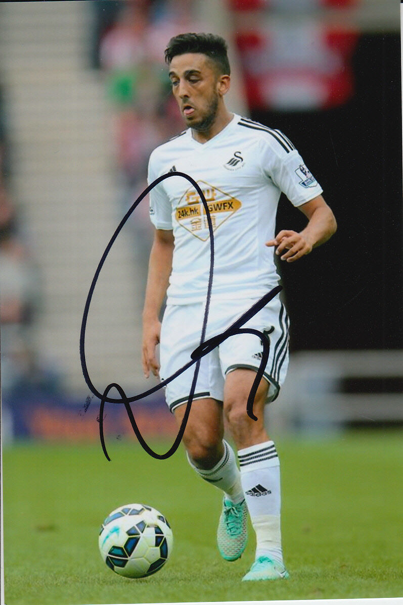 SWANSEA CITY HAND SIGNED NEIL TAYLOR 6X4 Photo Poster painting 1.