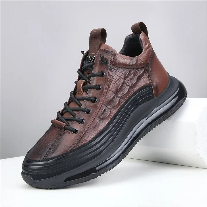 Men's Casual Cowhide Air Cushion Shoes Radinnoo.com