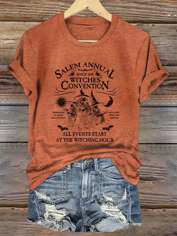 Women's Salem Broom Co, Est 1692 Printed T-shirt