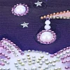 Moon Cat  | Crystal Rhinestone  | Full Round Diamond Painting Kits