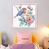 Robin-11CT Stamped Cross Stitch Bead Embroidery 36*36cm/14.17*14.17in tapestrymarket
