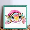 Turtle - 18CT Stamped Cross Stitch 20*20cm/7.87*7.87in