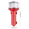 Solar Charging LED Marine Signal Light 3 Colors Flashlight for Marine Navigation